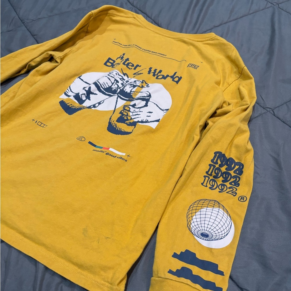 Dutch Bros Yellow Long Sleeve Graphic Tee